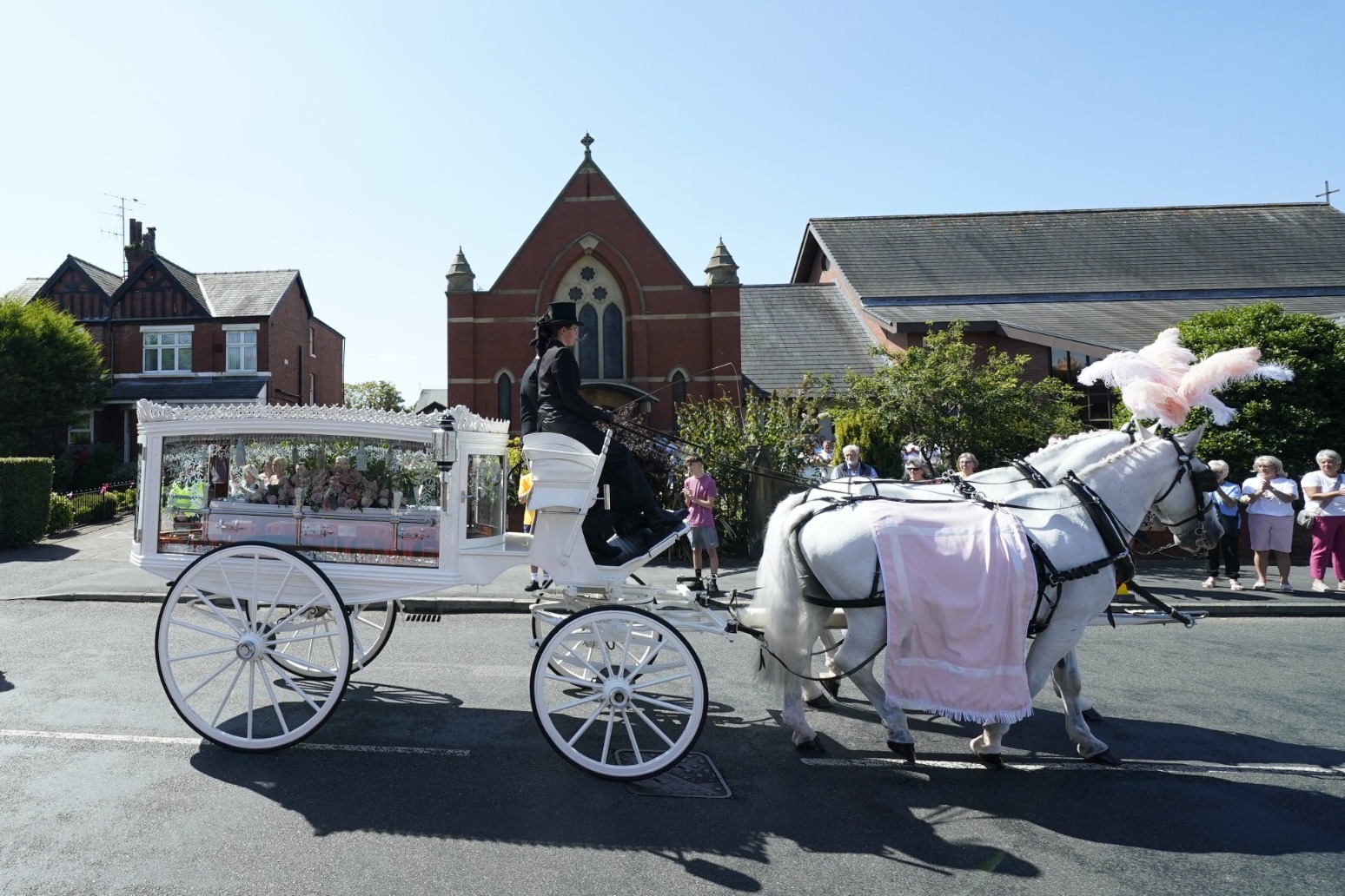 Mourners gather for funeral of Southport victim Alice da Silva Aguiar 