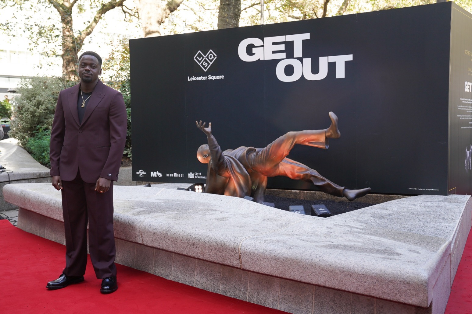 Daniel Kaluuya says ‘it means the world’ as Get Out statue unveiled in London 