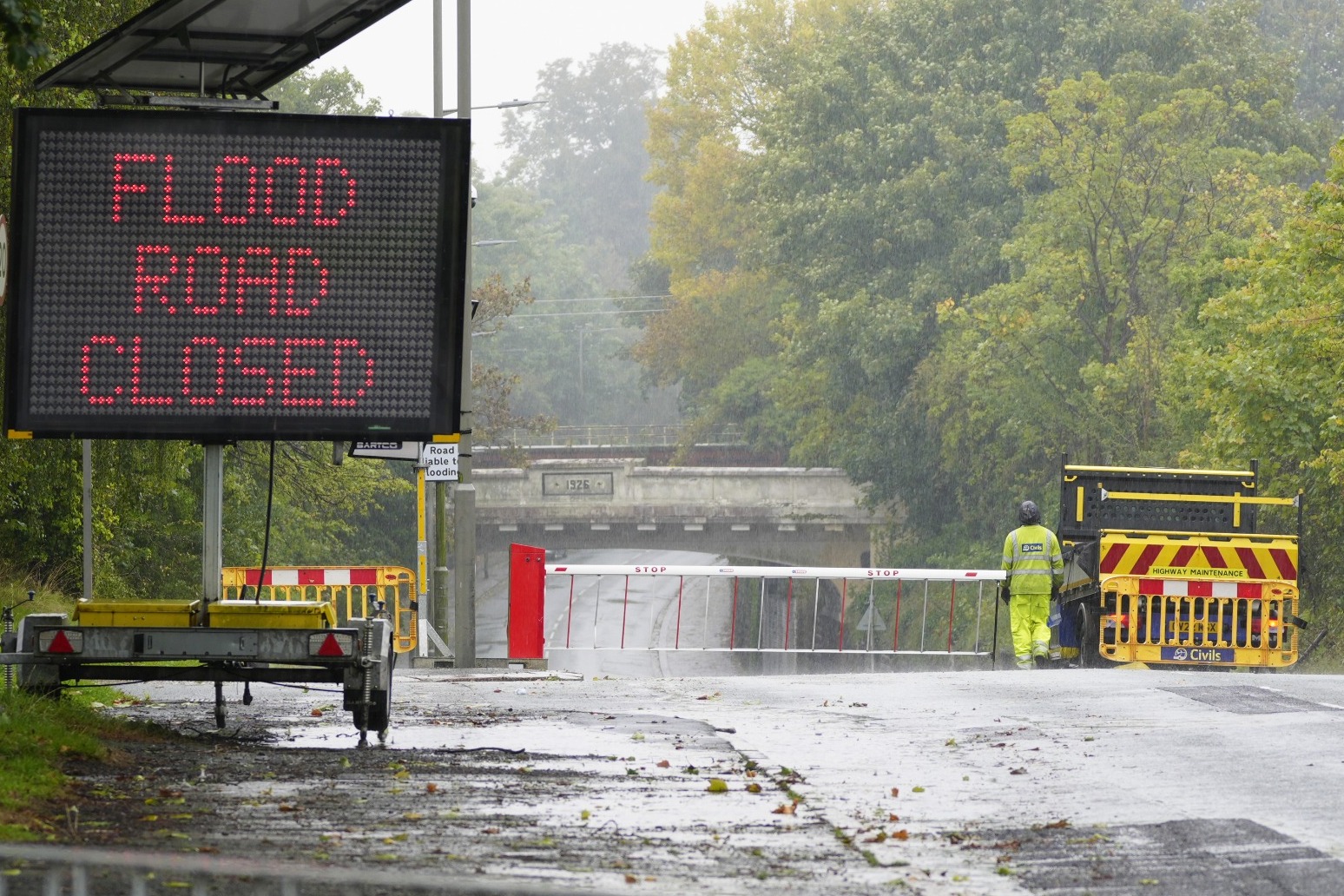 Officials: UK not locked into winter flooding but people should be prepared 